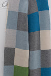 YANYAN KNITS Check Colorblock Sweatpants YYK-YYW23-0181-LANLV Blue/Green YYK-YYW23-0182